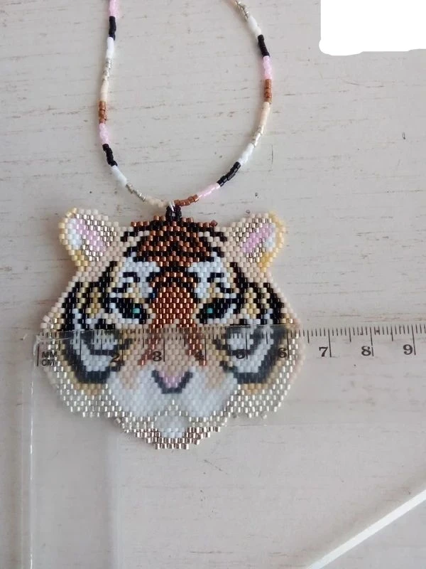 Colar "tigre" em miçangas miyuki – photo 3